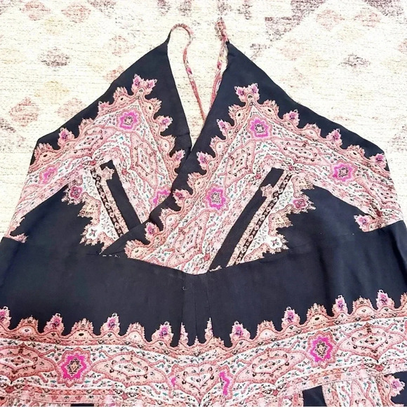 Free people•Heart Snatcher Jumpsuit Wide Leg Spaghetti Strap V-Neck Extra Small - Picture 9 of 10